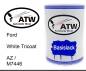 Preview: Ford, White Tricoat, AZ / M7446: 500ml Lackdose, von ATW Autoteile West.
